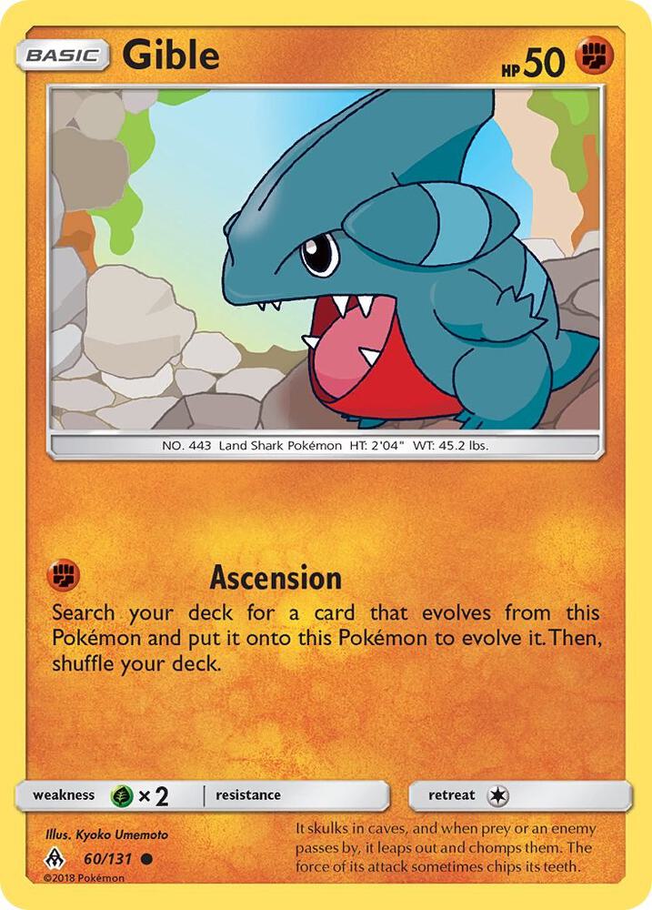 Pokemon Gible 60/131 Forbidden Light