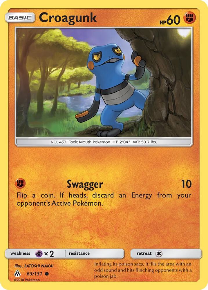 Pokemon Croagunk 63/131 Forbidden Light