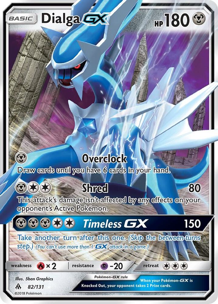 Pokemon Dialga GX 82/131 Forbidden Light