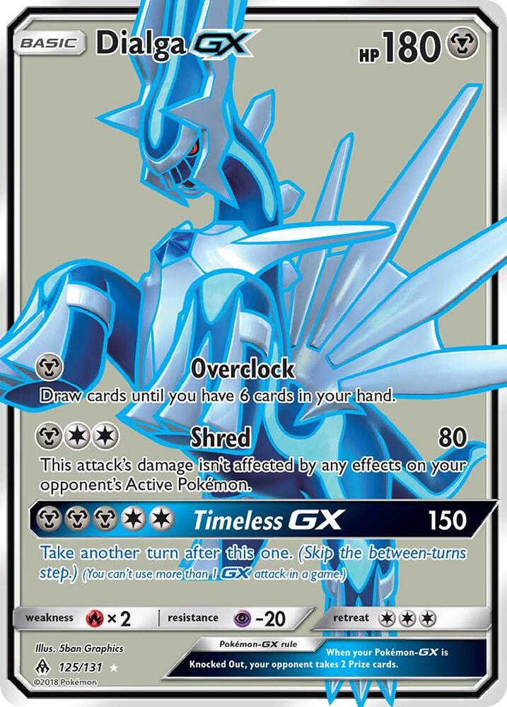 Pokemon Dialga GX 125/131 Forbidden Light