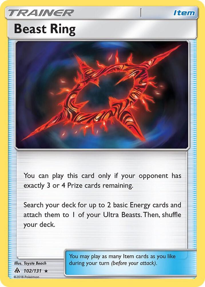 Pokemon Beast Ring 102/131 Forbidden Light