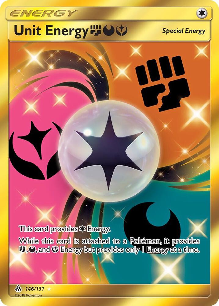 Pokemon Unit Energy Fighting/Darkness/Fairy 146/131 Forbidden Light