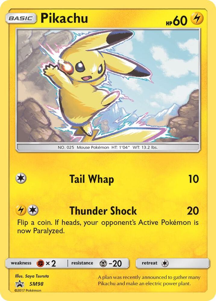 Pokemon Pikachu SM98 SM Black Star Promos