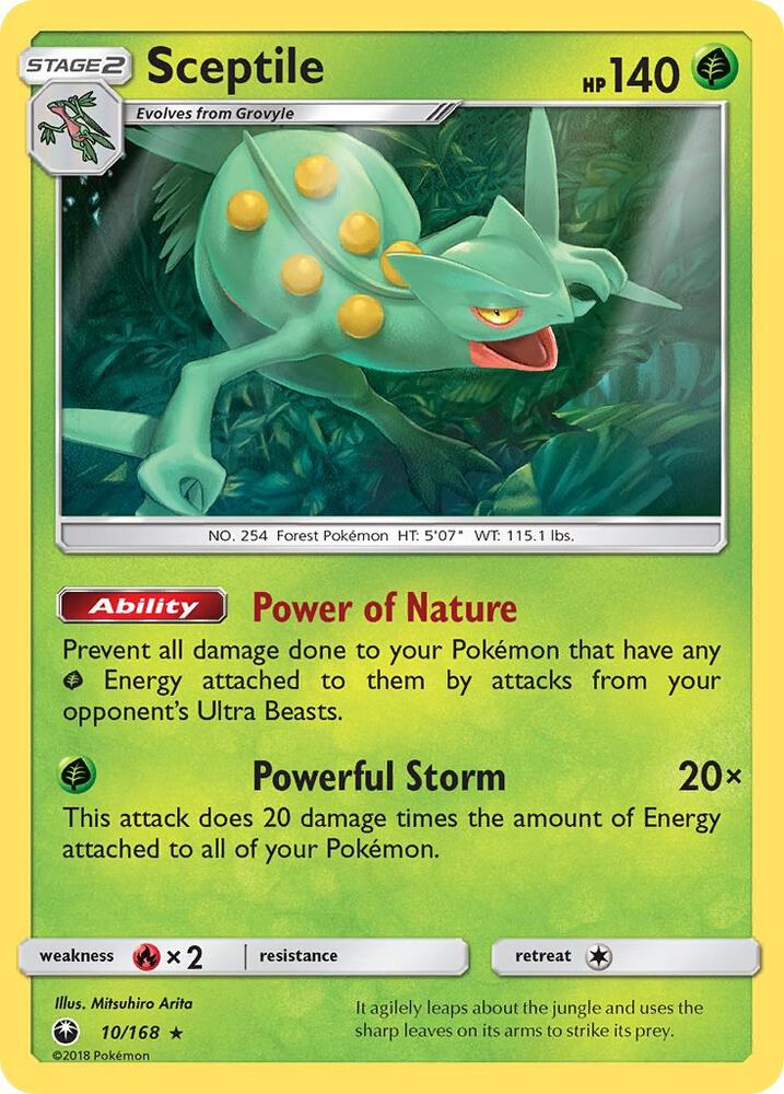 Pokemon Sceptile 10/168 Celestial Storm