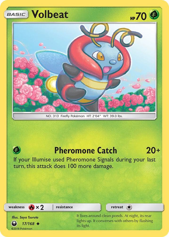Pokemon Volbeat 17/168 Celestial Storm