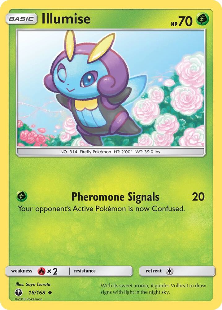 Pokemon Illumise 18/168 Celestial Storm