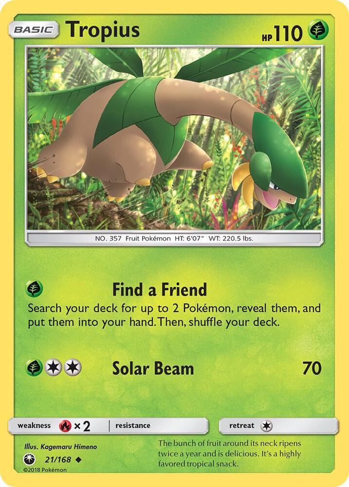 Pokemon Tropius 21/168 Celestial Storm