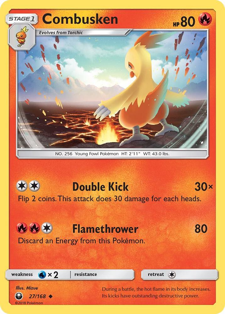 Pokemon Combusken 27/168 Celestial Storm