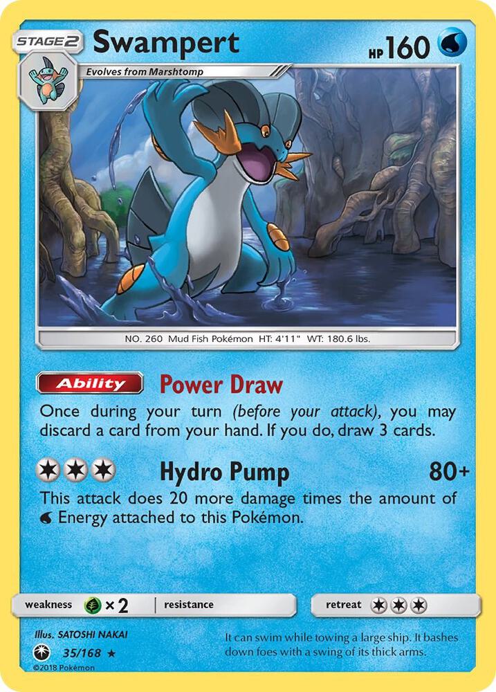 Pokemon Swampert 35/168 Celestial Storm