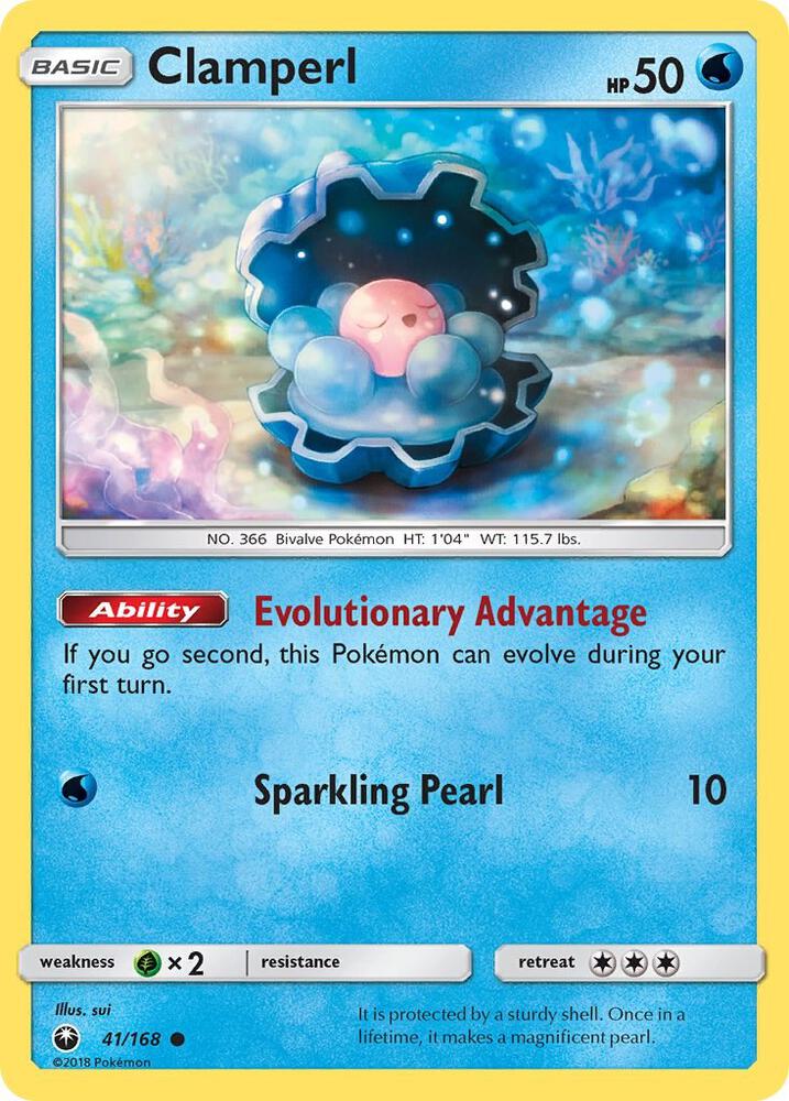 Pokemon Clamperl 41/168 Celestial Storm