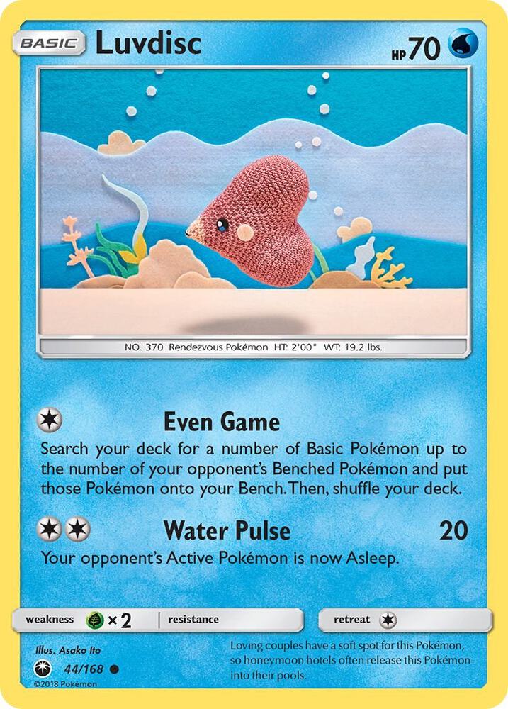 Pokemon Luvdisc 44/168 Celestial Storm