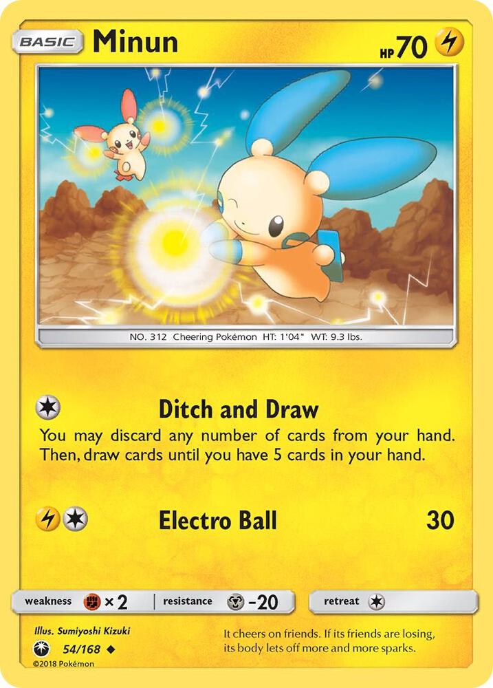 Pokemon Minun 54/168 Celestial Storm