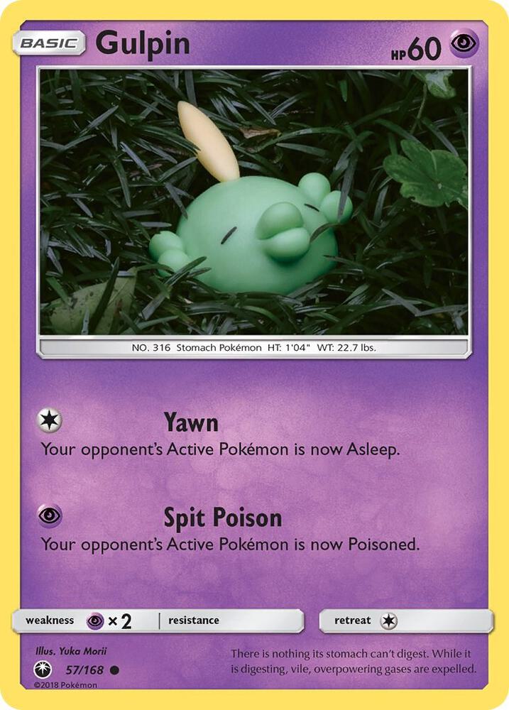 Pokemon Gulpin 57/168 Celestial Storm