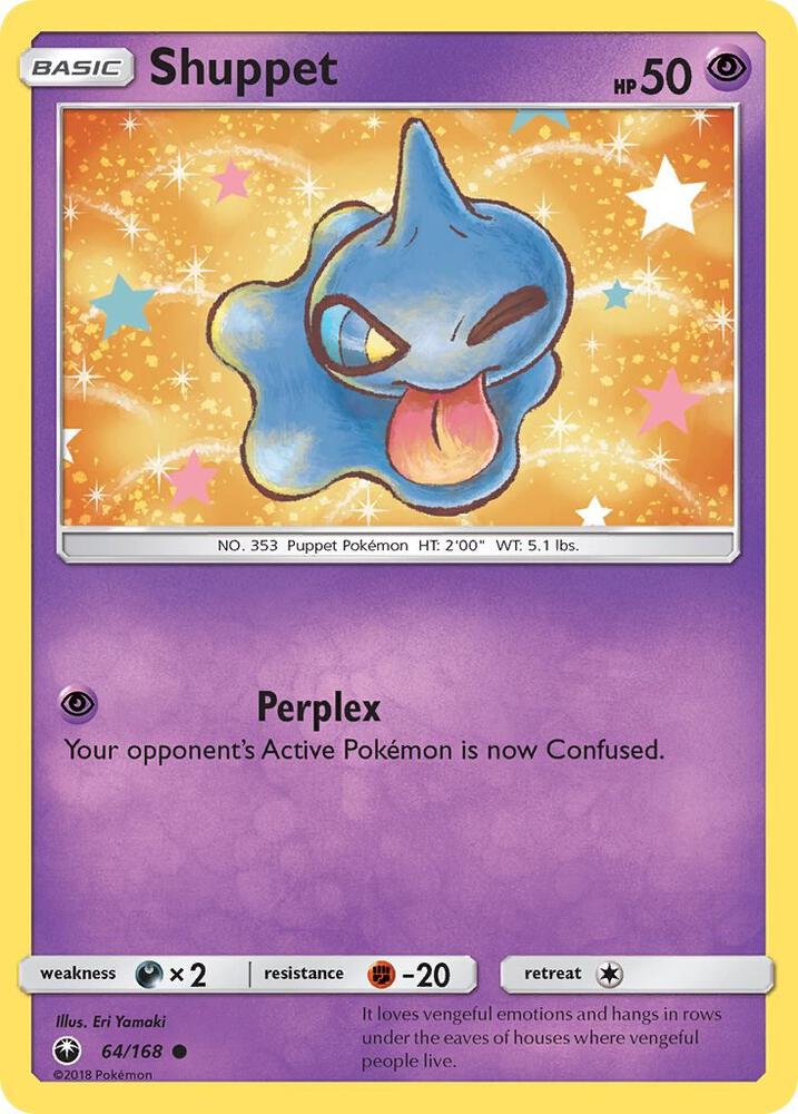 Pokemon Shuppet 64/168 Celestial Storm