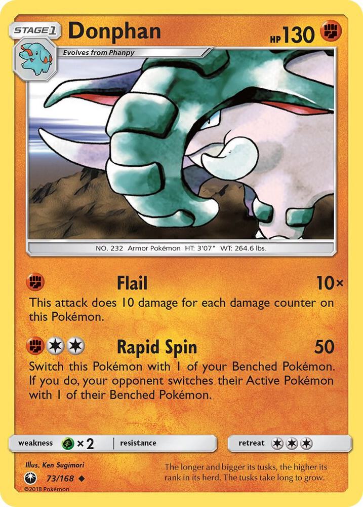 Pokemon Donphan 73/168 Celestial Storm