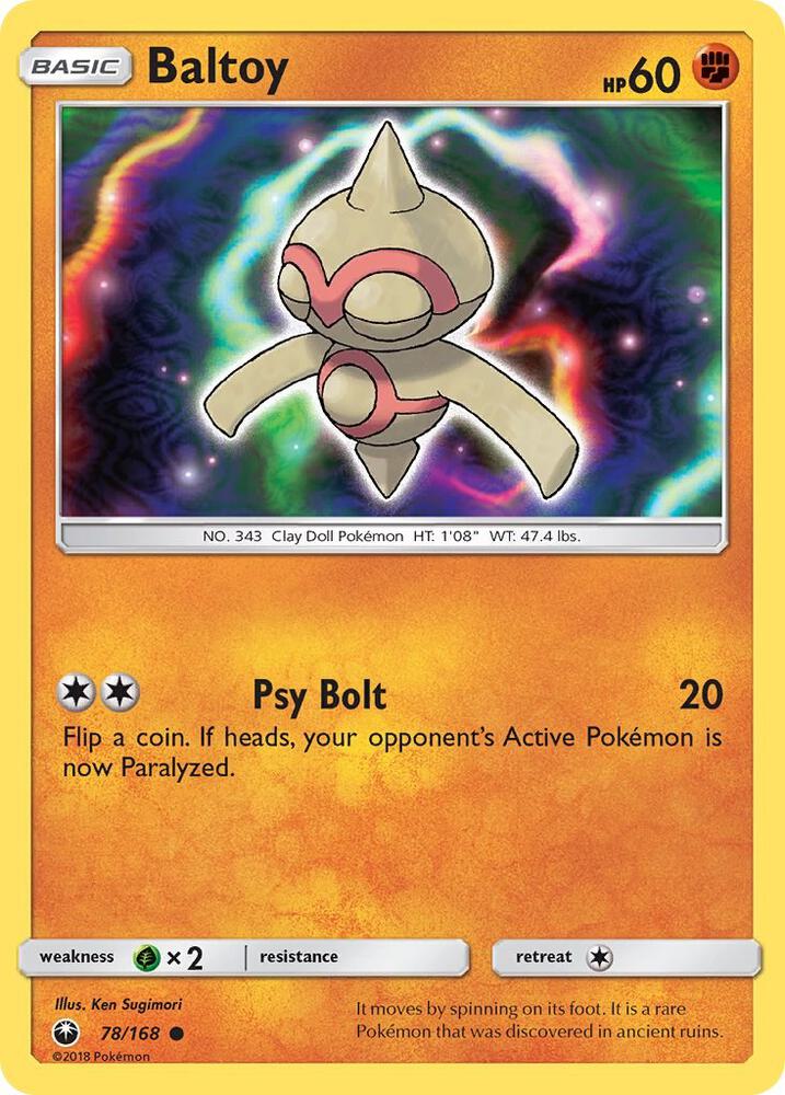 Pokemon Baltoy 78/168 Celestial Storm