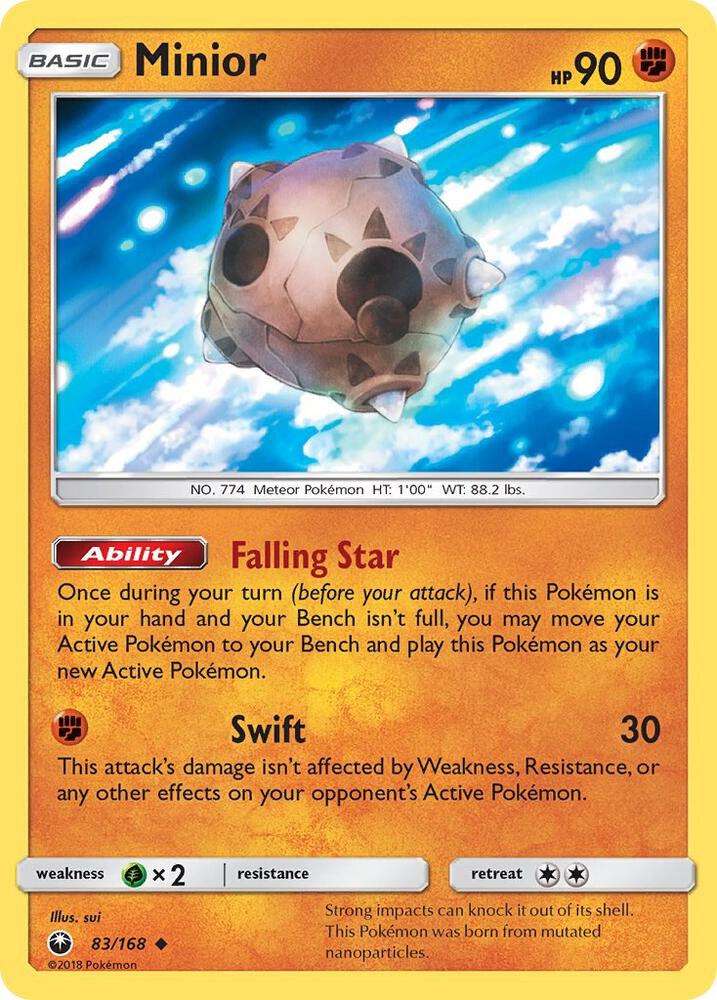 Pokemon Minior 83/168 Celestial Storm