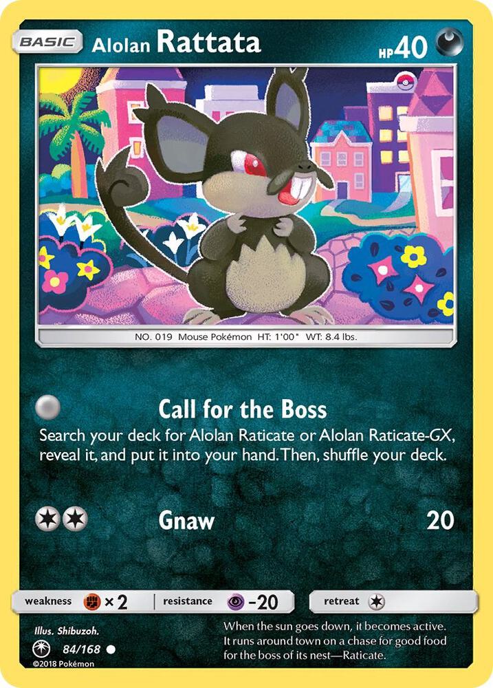 Pokemon Alolan Rattata 84/168 Celestial Storm