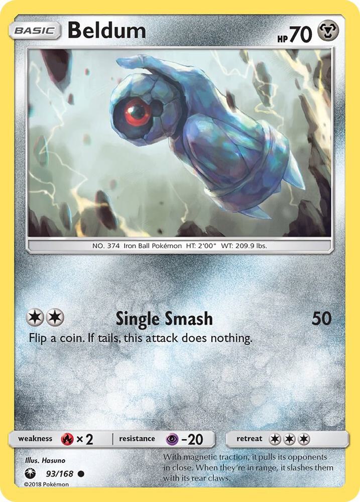 Pokemon Beldum 93/168 Celestial Storm