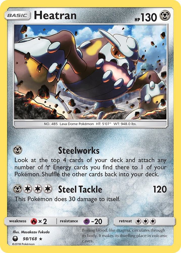 Pokemon Heatran 98/168 Celestial Storm