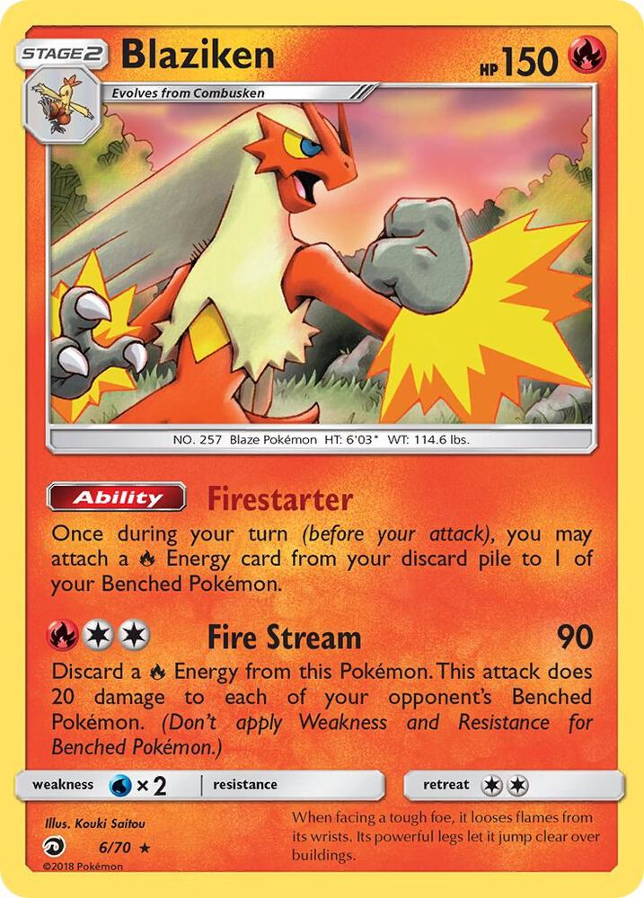 Pokemon Blaziken 6/70 Dragon Majesty