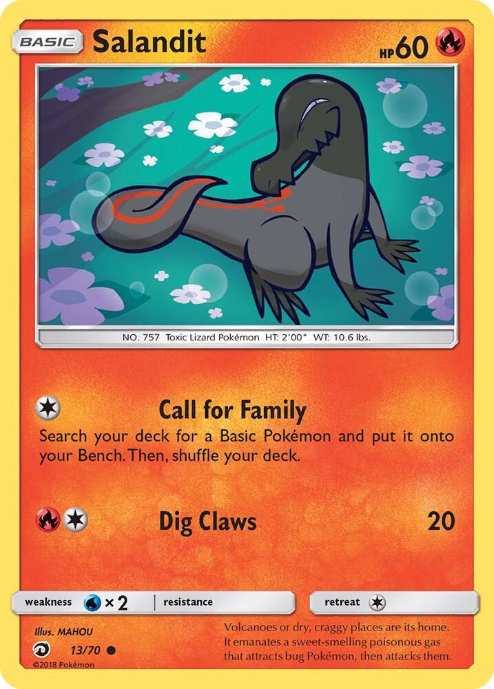 Pokemon Salandit 13/70 Dragon Majesty