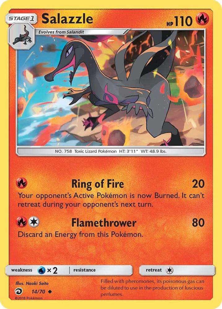 Pokemon Salazzle 14/70 Dragon Majesty