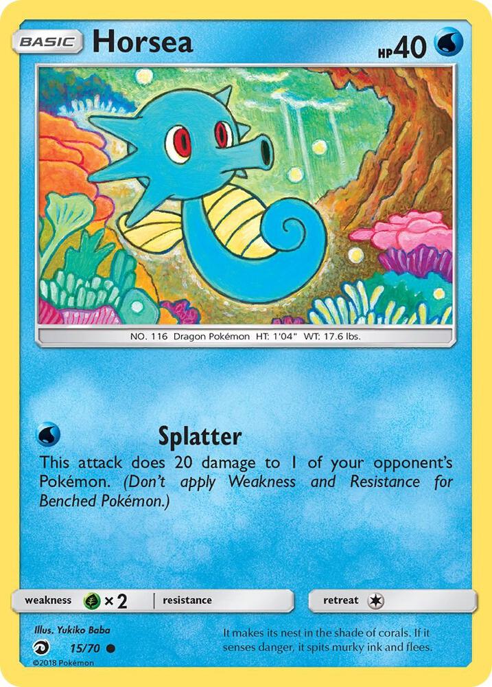 Pokemon Horsea 15/70 Dragon Majesty