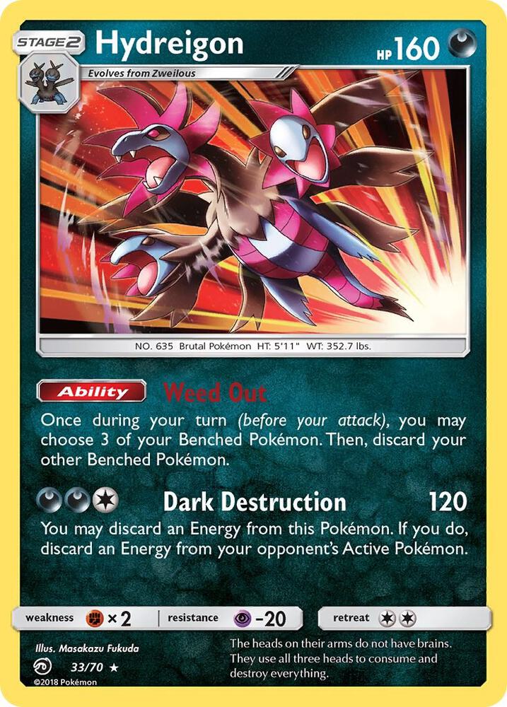 Pokemon Hydreigon 33/70 Dragon Majesty