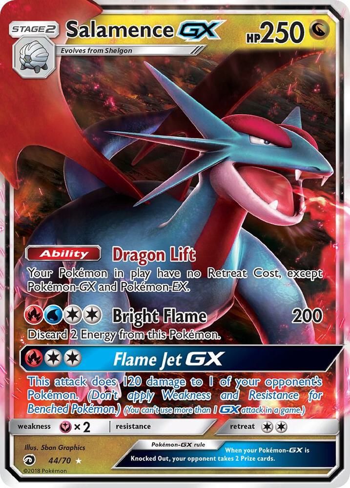 Pokemon Salamence GX 44/70 Dragon Majesty