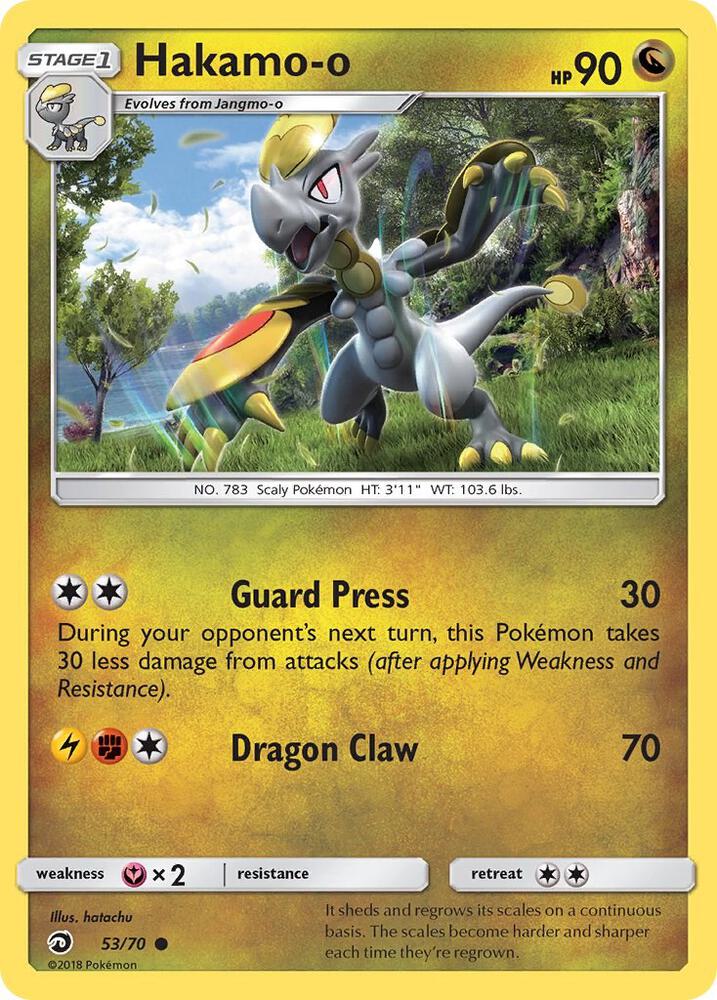Pokemon Hakamo-o 53/70 Dragon Majesty
