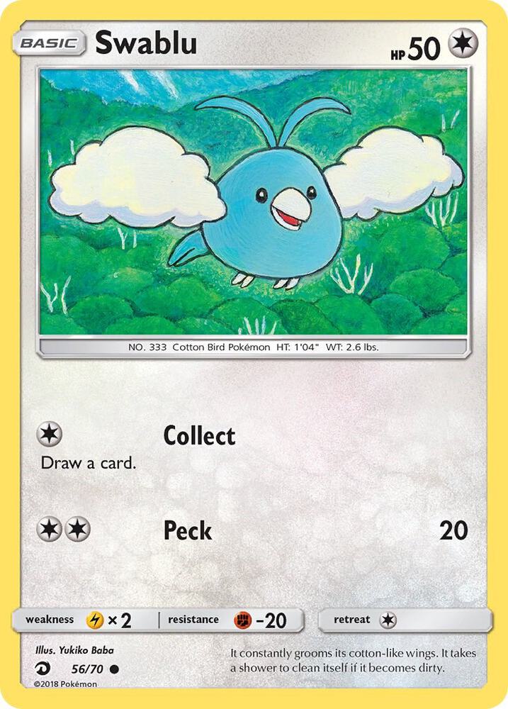 Pokemon Swablu 56/70 Dragon Majesty