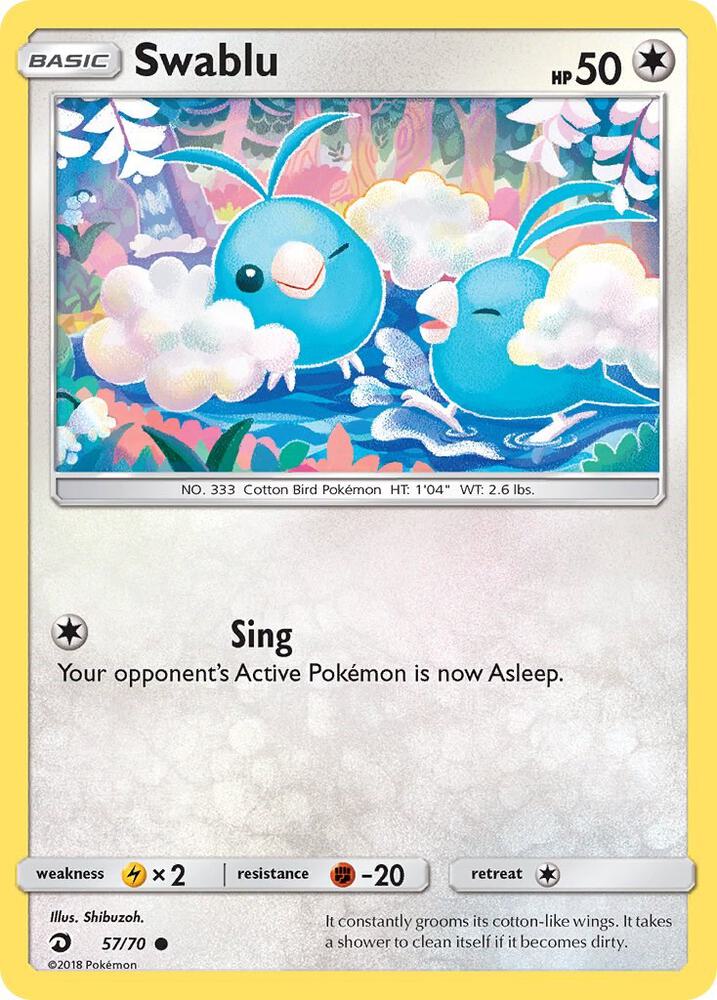 Pokemon Swablu 57/70 Dragon Majesty