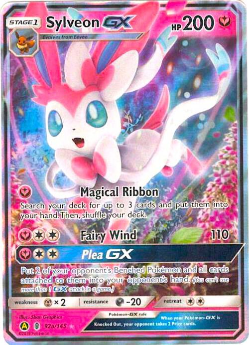 Pokemon Sylveon GX 92a/145 Yellow A Alternate Art