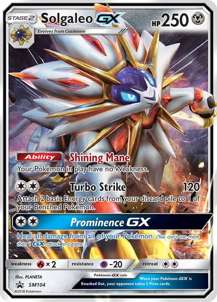 Pokemon Solgaleo GX SM104 SM Black Star Promos