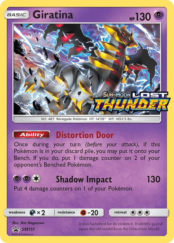 Pokemon Giratina SM151 SM Black Star Promos