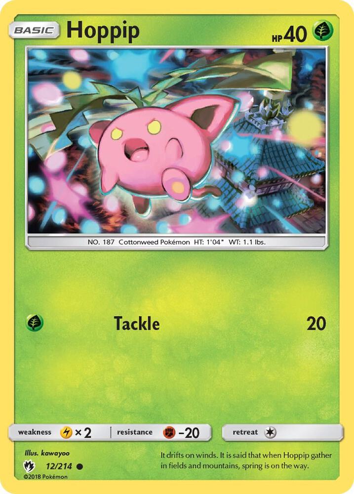 Pokemon Hoppip 12/214 Lost Thunder