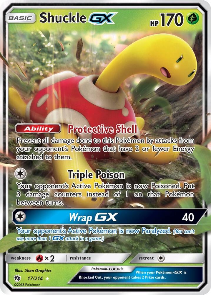 Pokemon Shuckle GX 17/214 Lost Thunder