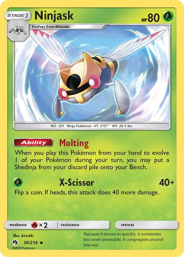 Pokemon Ninjask 30/214 Lost Thunder