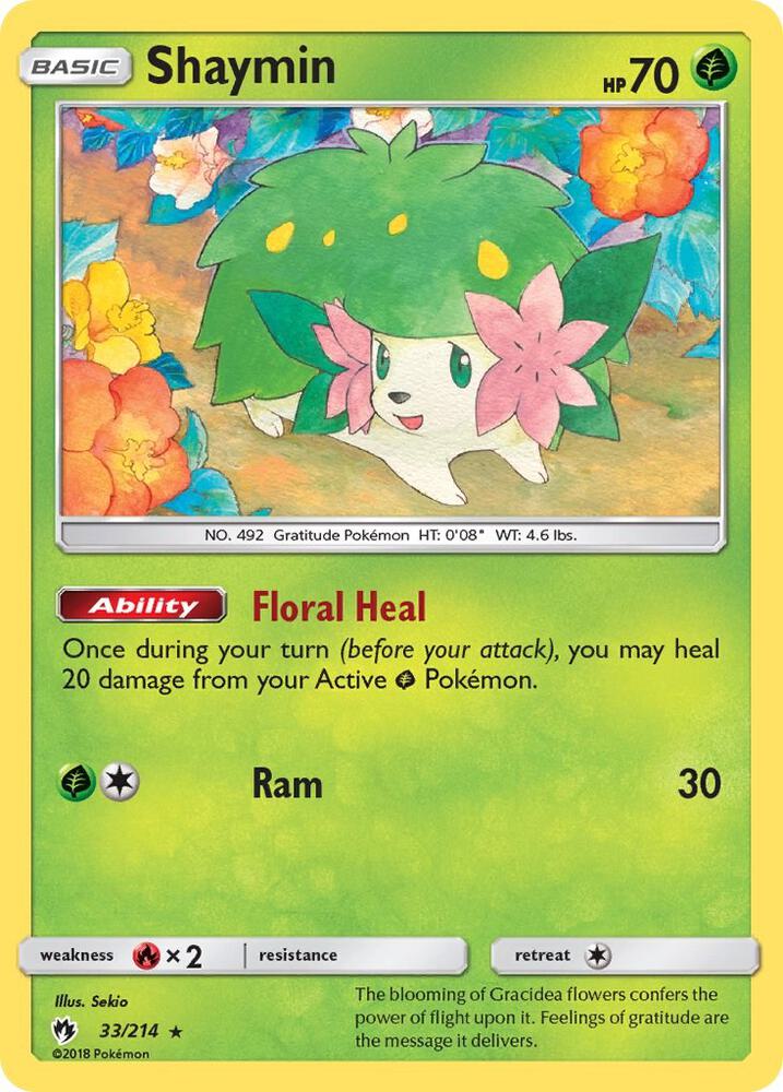 Pokemon Shaymin 33/214 Lost Thunder