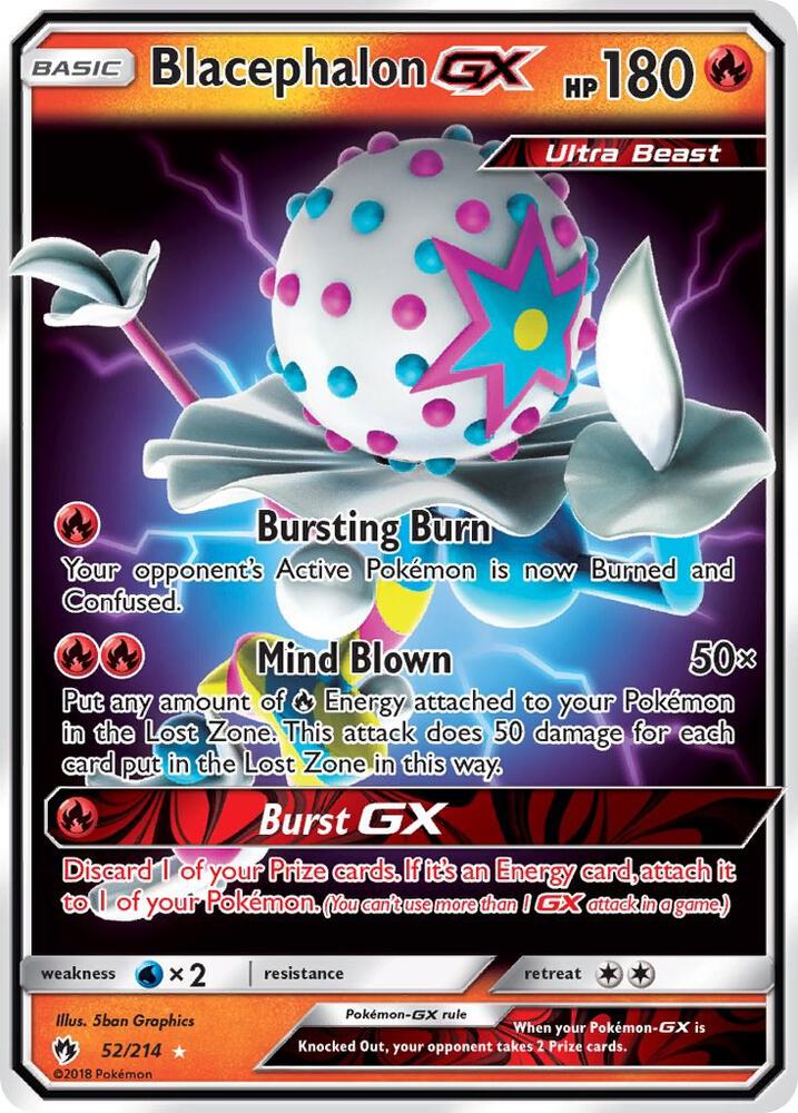 Pokemon Blacephalon GX 52/214 Lost Thunder