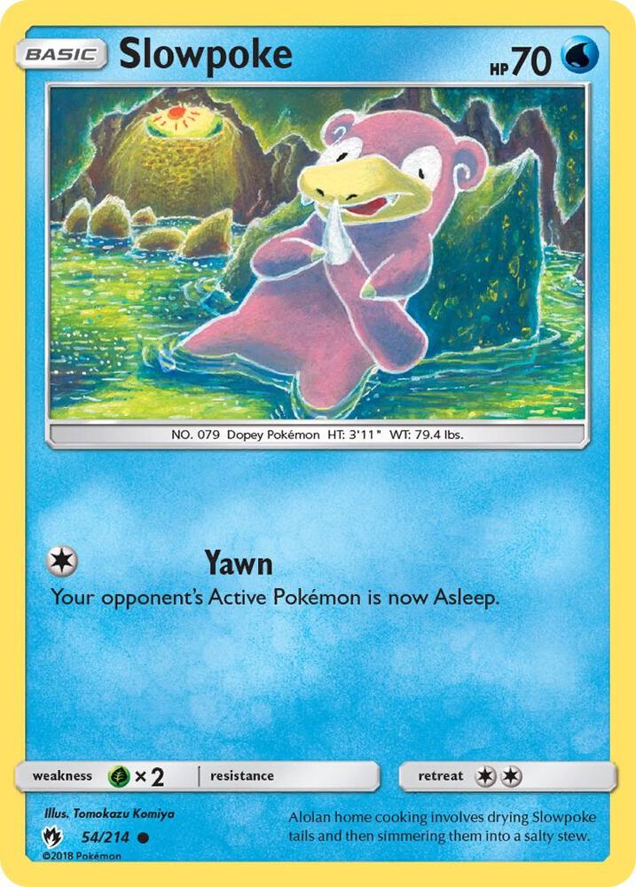 Pokemon Slowpoke 54/214 Lost Thunder