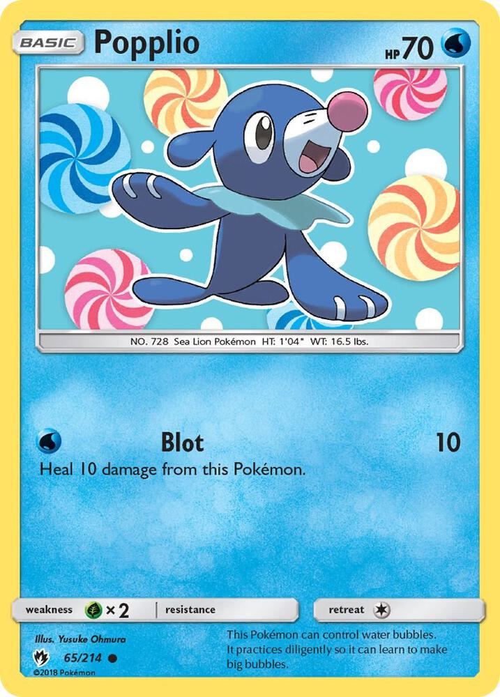 Pokemon Popplio 65/214 Lost Thunder