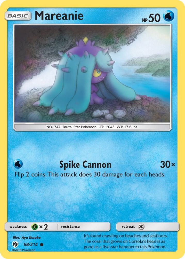 Pokemon Mareanie 68/214 Lost Thunder