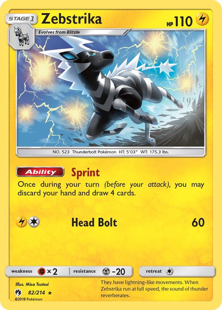 Pokemon Zebstrika 82/214 Lost Thunder