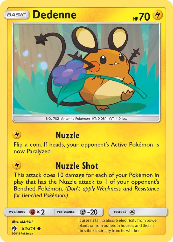 Pokemon Dedenne 84/214 Lost Thunder