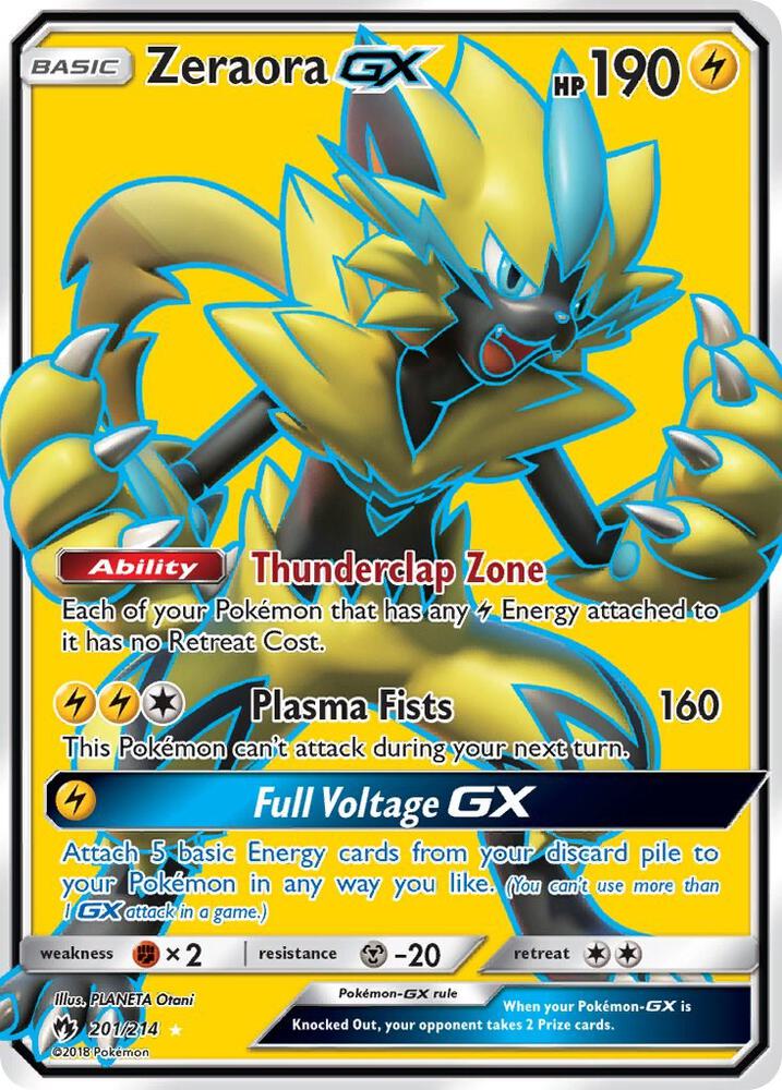 Pokemon Zeraora GX 201/214 Lost Thunder