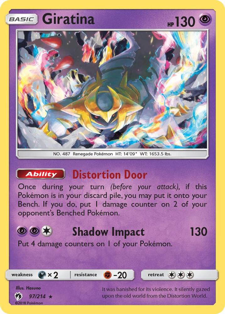 Pokemon Giratina 97/214 Lost Thunder