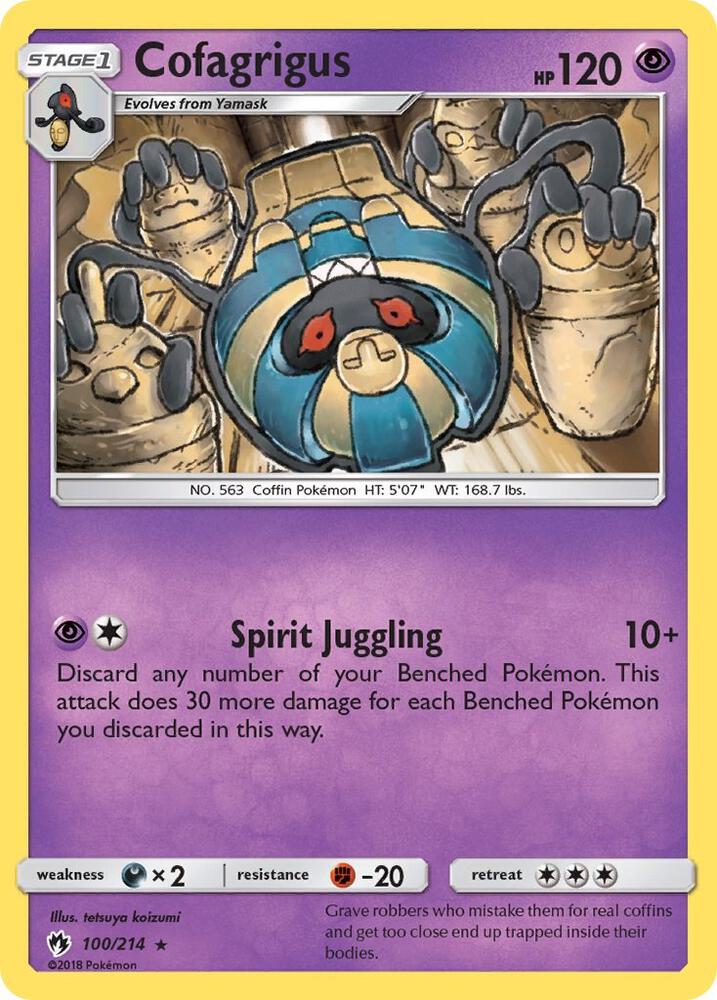 Pokemon Cofagrigus 100/214 Lost Thunder
