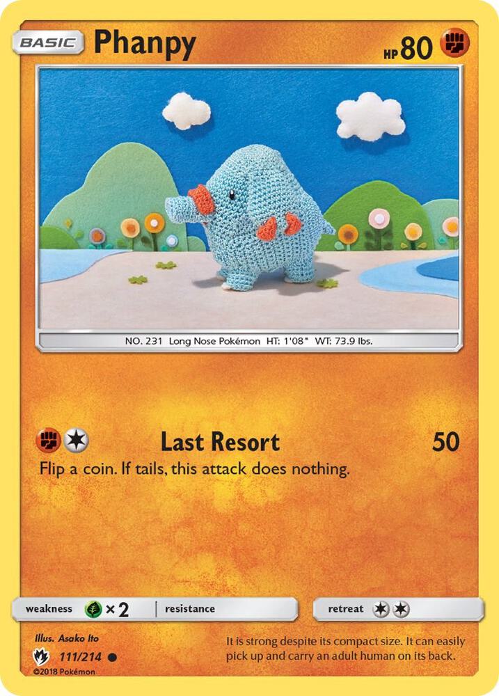 Pokemon Phanpy 111/214 Lost Thunder